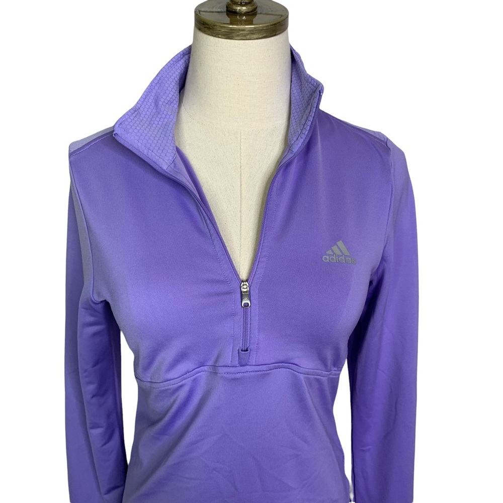 Adidas Softshell ½ Zip Pullover Jacket Small Lave… - image 6